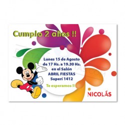 Tarjeta Cumpleaños Infantil INF001