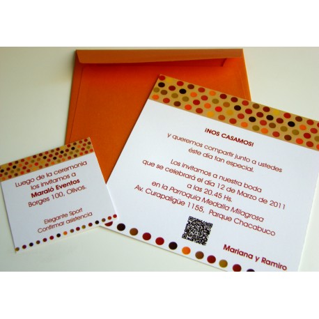 Tarjeta de Casamiento CAS005