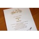 Invitaciones casamiento dorado hot stamping